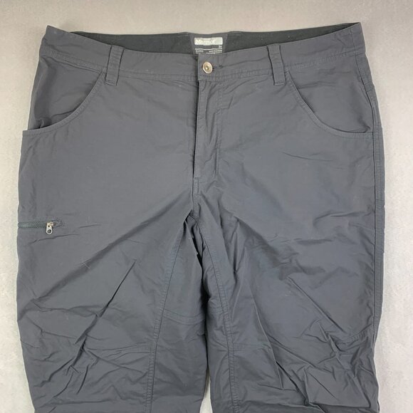 Marmot Mens Pants 36 Black Nylon Stretch Cargo Pocket Tapered Outdoor 36x32 - Picture 2 of 12